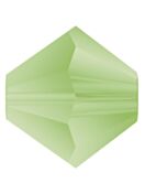 Bicono Perla di vetro sfaccettata 4mm Peridot Matt