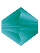 Bicono Perla di vetro sfaccettata 4mm Blue Zircon Matt