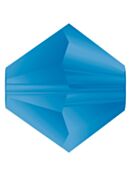 Bicono Perla di vetro sfaccettata 4mm Capri Blue Matt