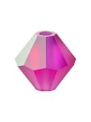 Bicono Perla di vetro sfaccettata 4mm Fuchsia AB Matt