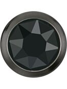 Xirius Rose Framed hotfix strass termoadesivo ss20 Jet Hematite HF Gun Metal Ring (GM)