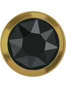 Xirius Rose Framed hotfix strass termoadesivo ss20 Jet Hematite HF Gold Ring (GR)