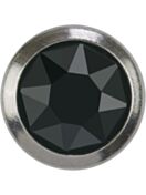 Xirius Rose Framed hotfix strass termoadesivo ss20 Jet Hematite HF Silver Ring (SR)