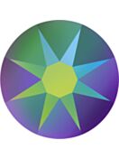 (RESO) Xirius Rose pietra strass ss20 Crystal Scarabaeus Green F