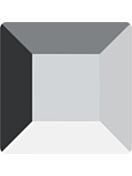 (RESO) Square pietra strass 4mm Crystal Light Chrome F