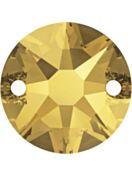 Xirius pietre da cucire 2 fori 12mm Crystal Metallic Sunshine F