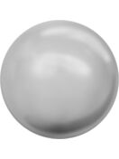 Crystal Round Pearl 8mm Crystal Light Grey Pearl