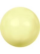 Crystal Round Pearl 8mm Crystal Pastel Yellow Pearl