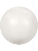 (RESO) Crystal Pearls 5817 1/2drill Cabochon Pear 10mm Crystal White Pearl