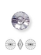 Rivoli bottone strass conico 1 foro 14mm Crystal F