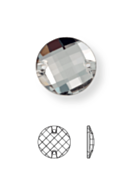 Chessboard pietre da cucire piatto 2 fori 10mm Crystal F