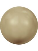 (RESO) Crystal Round Pearl 10mm Crystal Vintage Gold Pearl