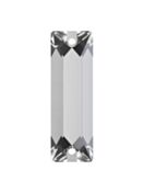 Baguette pietre strass da cucire piatto 2 foro 18x6mm Crystal