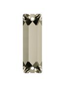Baguette pietre strass da cucire piatto 2 foro 18x6mm Crystal Satin