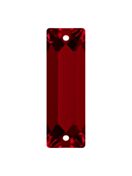 Baguette pietre strass da cucire piatto 2 foro 18x6mm Siam