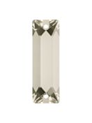 Baguette pietre strass da cucire piatto 2 foro 21x7mm Crystal Moonlight