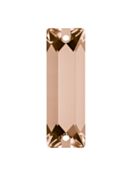 Baguette pietre strass da cucire piatto 2 foro 26x9mm Light Peach