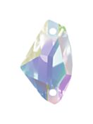 Galactic pietre strass da cucire piatto 2 foro 19x12mm Crystal AB