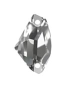 Galactic pietre strass da cucire piatto 2 foro 27x17mm Crystal